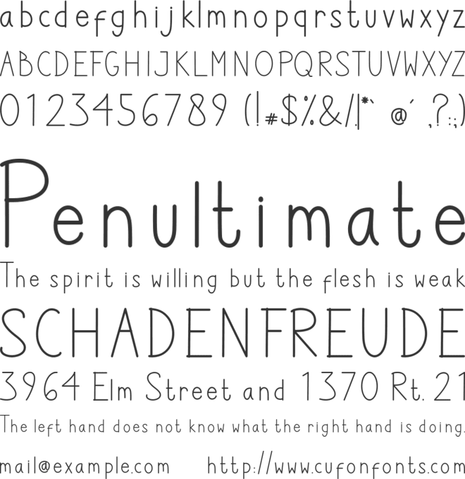 The Journey font preview