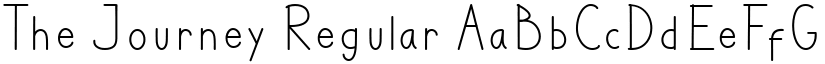 The Journey Regular font