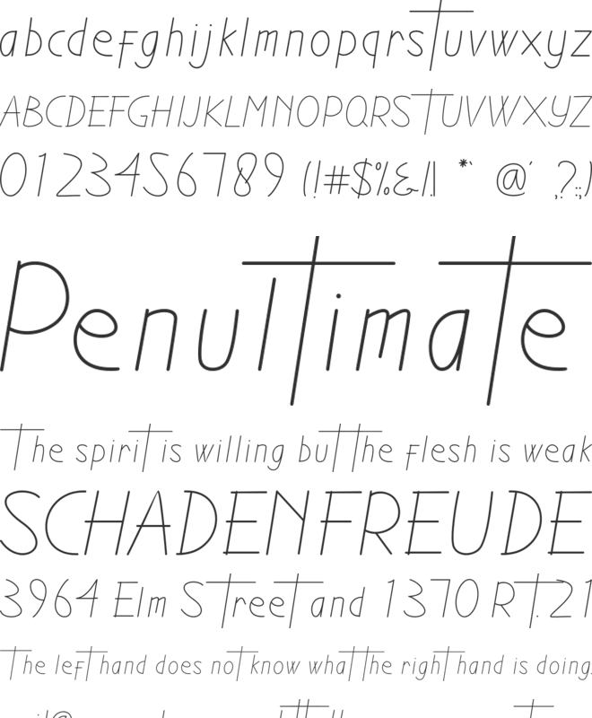 The Future font preview