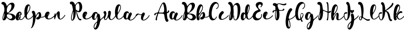 Bolpen Regular font