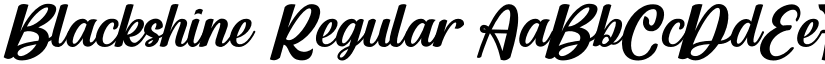 Blackshine Regular font