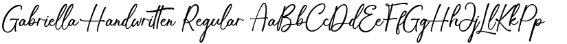 Gabriella Handwritten Regular font