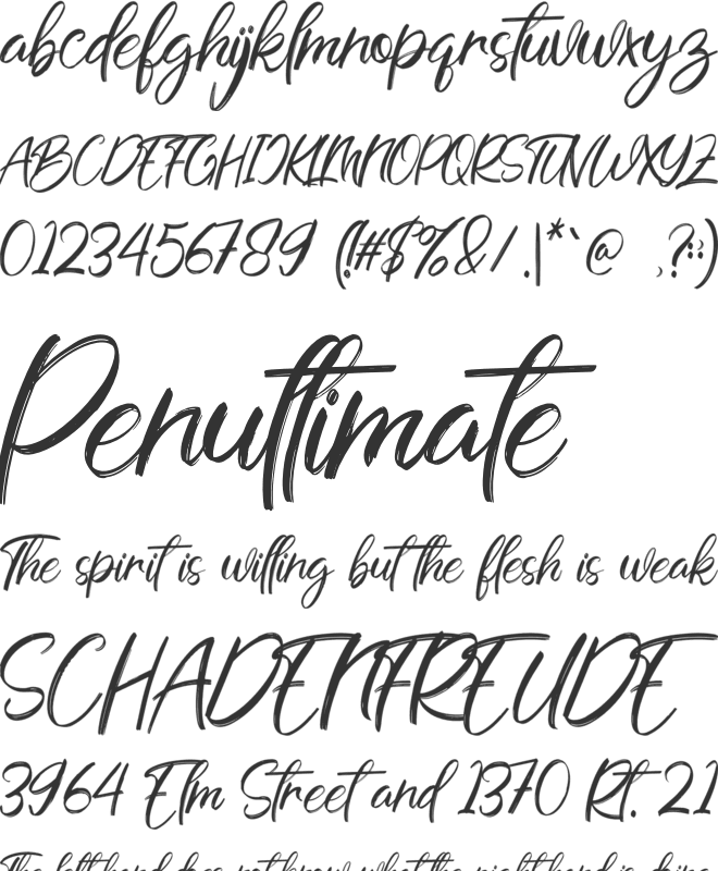 Ballmonte font preview