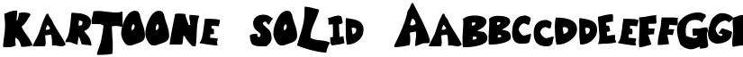 Kartoone Solid font