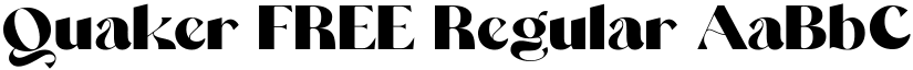 Quaker FREE Regular font