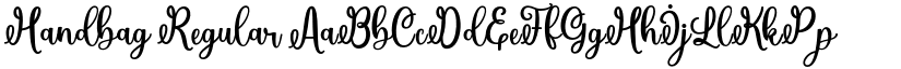 Handbag font download