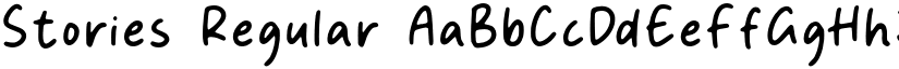Stories Regular font