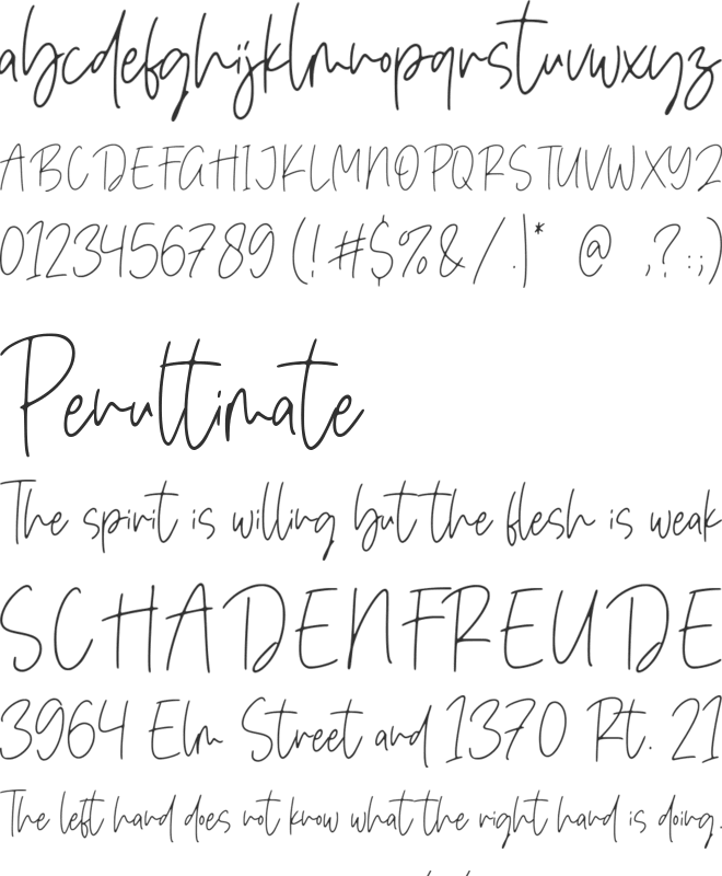 Star Gold font preview