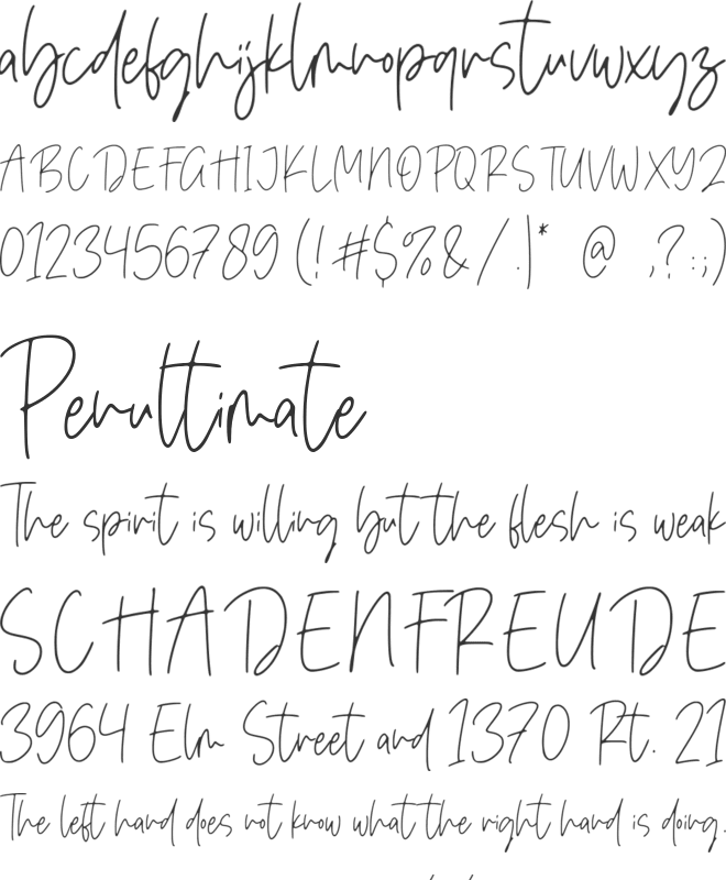Star Gold font preview