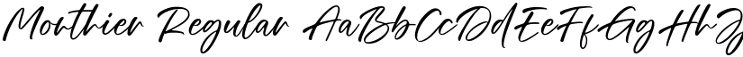 Monthier Regular font
