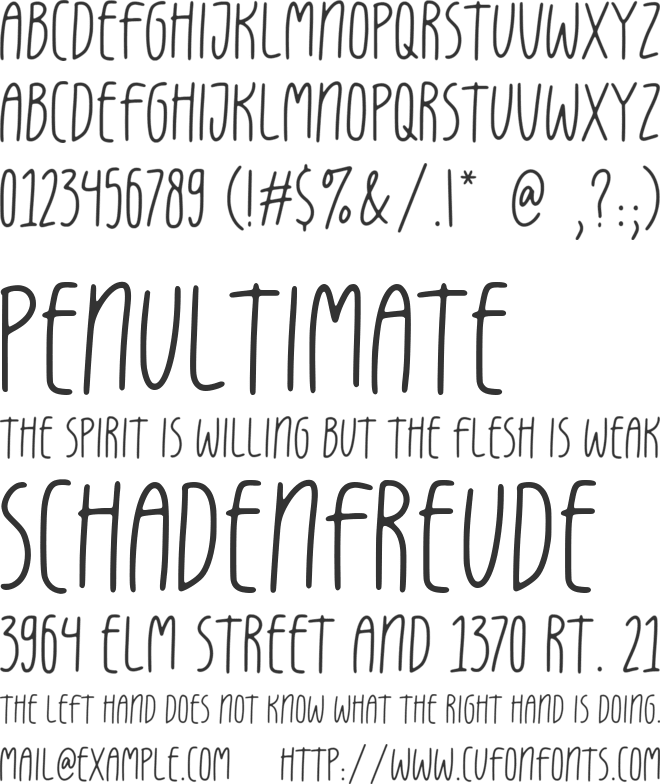 great banana font preview