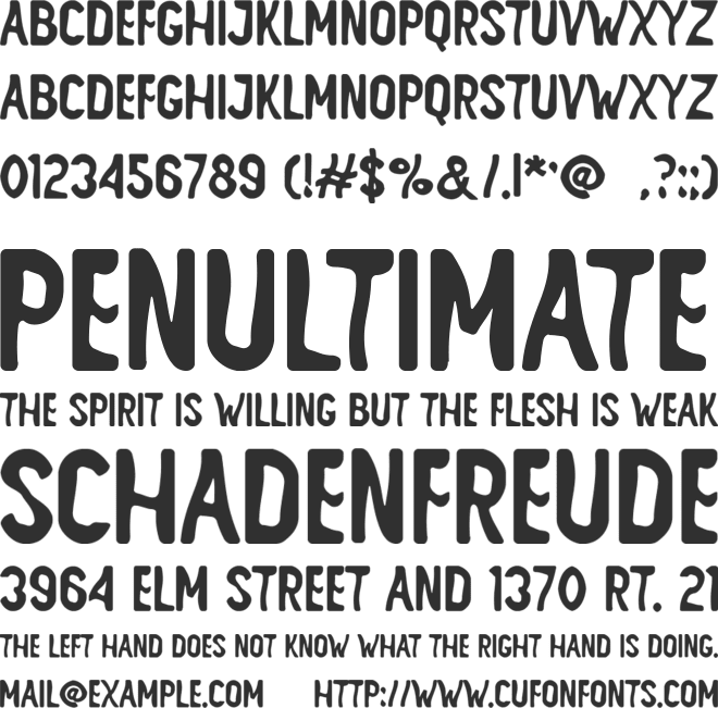 ALVATER font preview