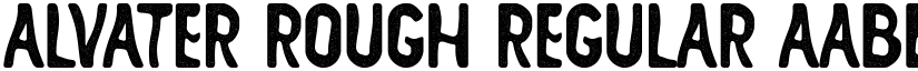 ALVATER Rough Regular font