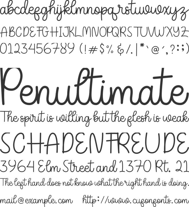 Shabella font preview