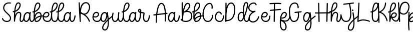 Shabella Regular font