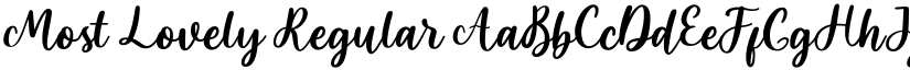 Most Lovely Regular font