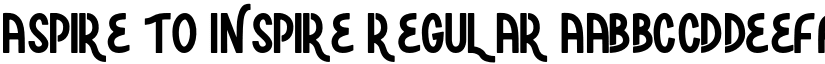 Aspire to Inspire Regular font
