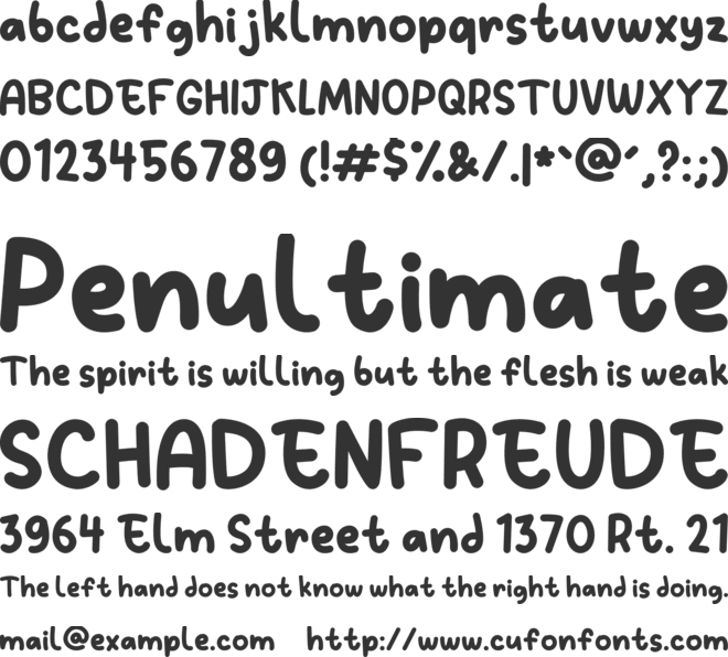 Ailee Sofia font preview