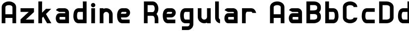 Azkadine Regular font