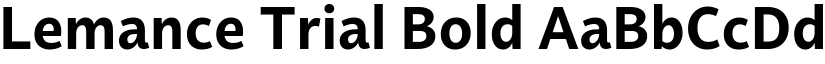 Lemance Trial Bold font