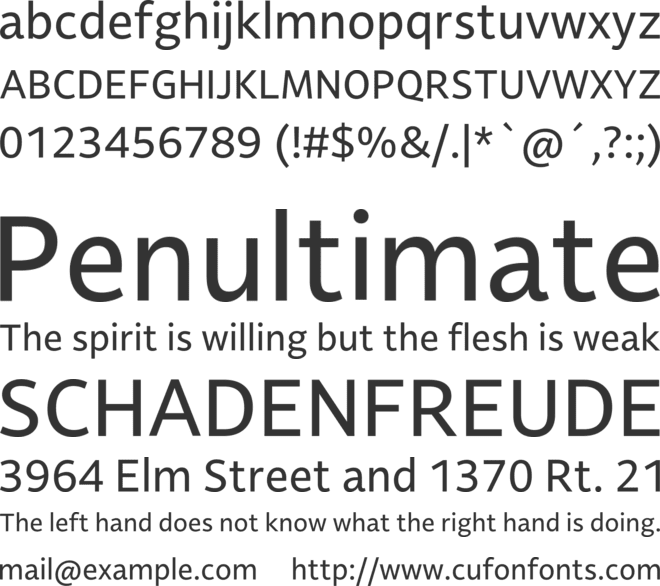 Lemance Trial font preview