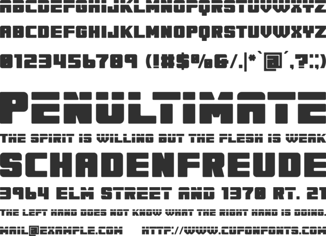 Vegapunk font preview