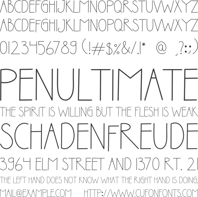 SHUNSINE font preview