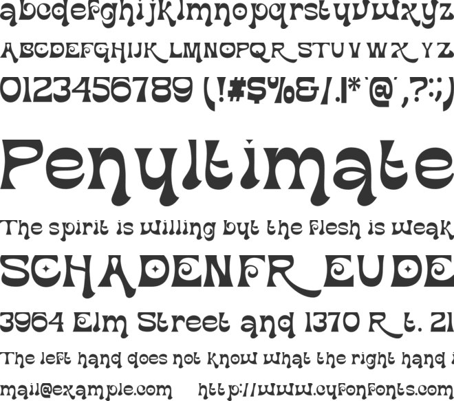 Citation Reports font preview