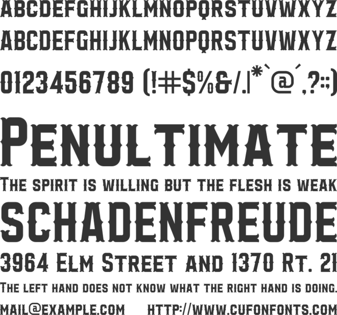 CHORD MAGICAL font preview