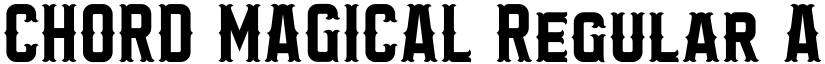 CHORD MAGICAL Regular font