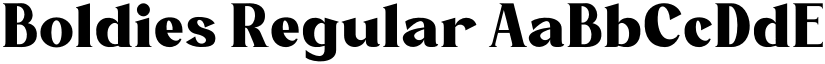 Boldies Regular font