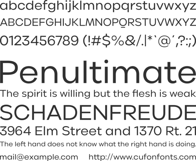 Canava Grotesk font preview