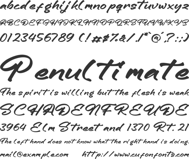 Gutierez font preview