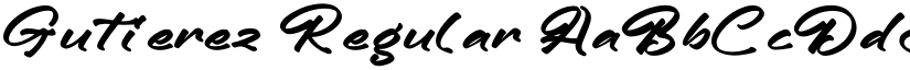 Gutierez font download