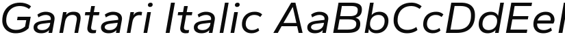 Gantari Italic (Variable) font