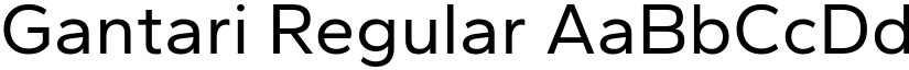 Gantari Regular (Variable) font