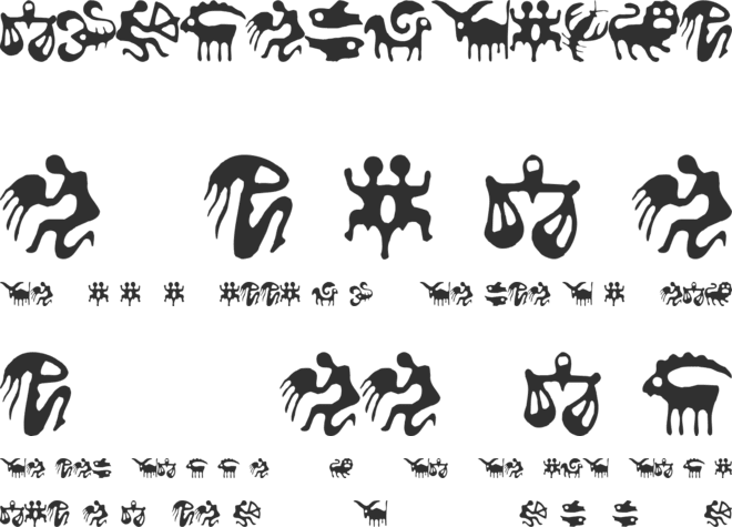 Zodiac font preview