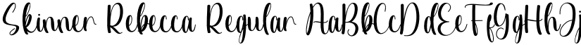 Skinner Rebecca Regular font