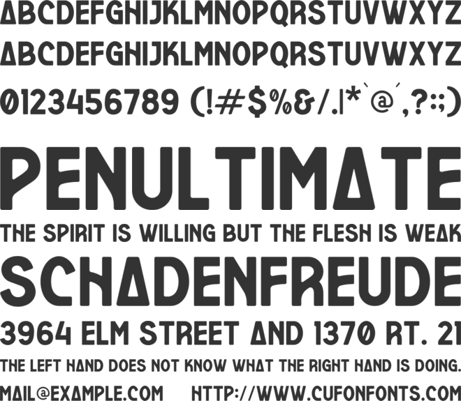 ROMALIKA font preview