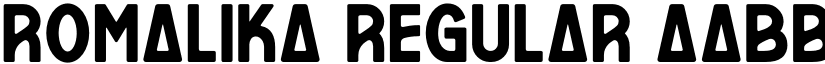 ROMALIKA Regular font