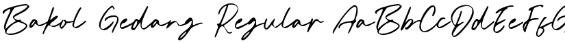 Bakol Gedang font download