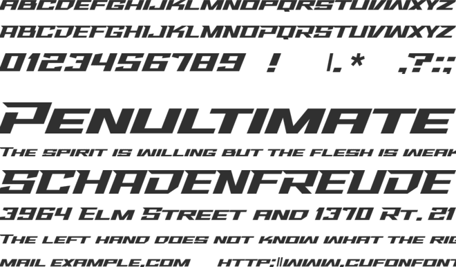 Trinos font preview