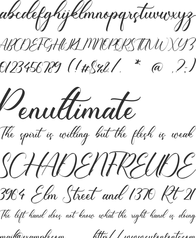 Refalina font preview