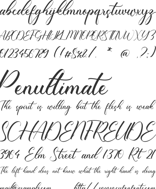 Refalina font preview