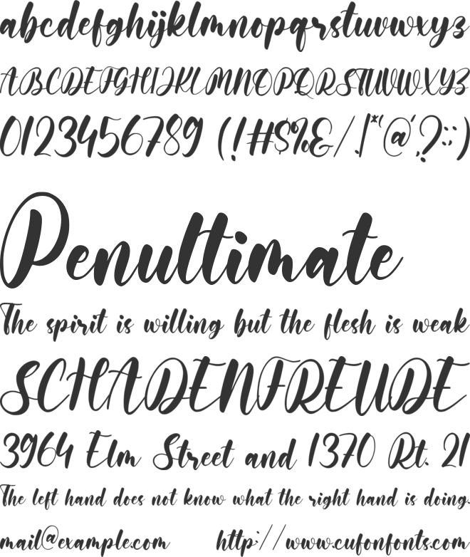 Dibbles font preview