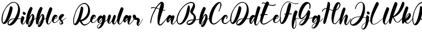 Dibbles Regular font