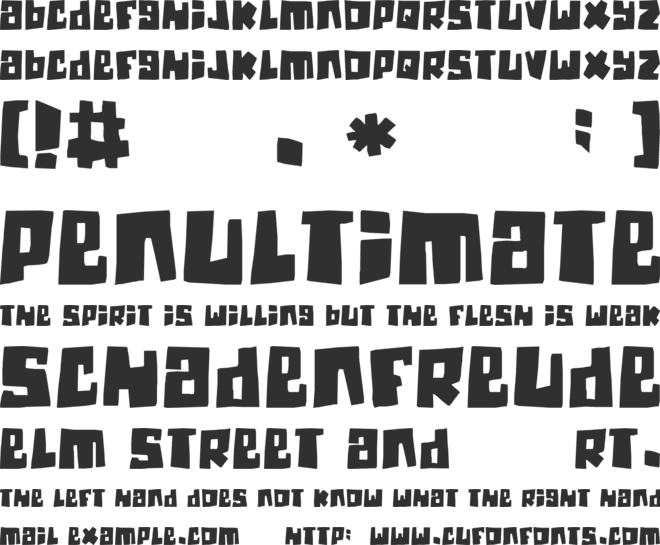 Guinea Pigs font preview