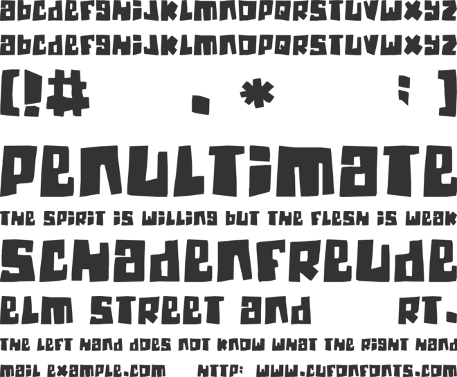 Guinea Pigs font preview