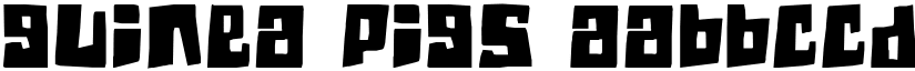 Guinea pigs font