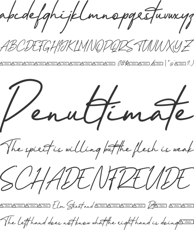 Sweetcatty font preview